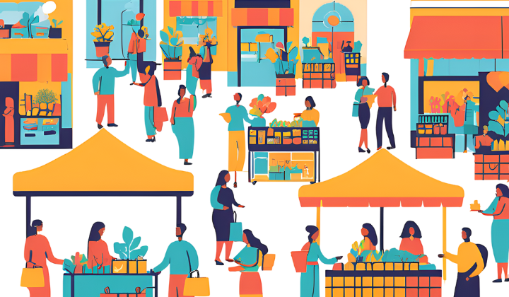 社区新零售异业联盟流程示意图